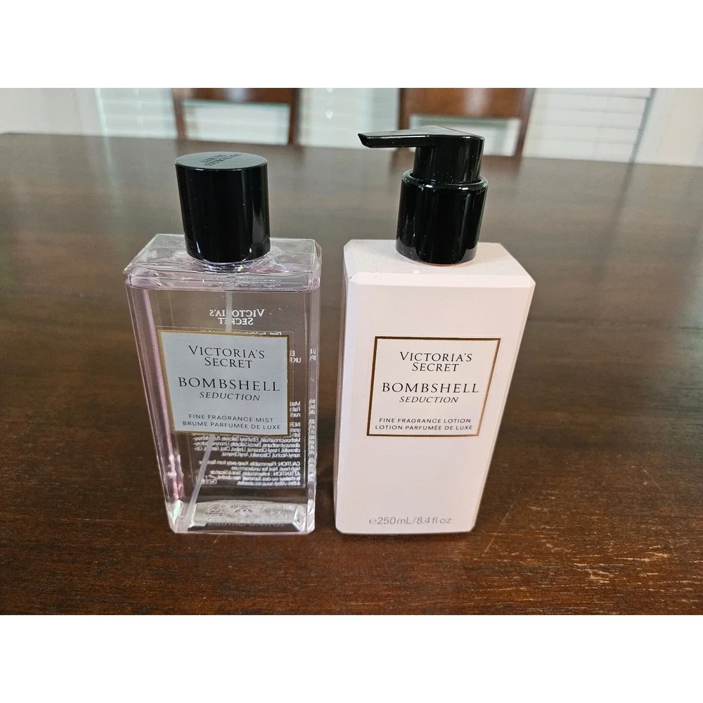 Victoria's Secret Fragrance Set Women 8.4oz Pink Bombshell Seduction Mist Lotion
